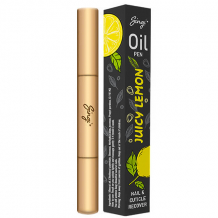 Масло для кутикулы Singi Oil Pen Nail&amp;Cuticle Recover-Juicy Lemon