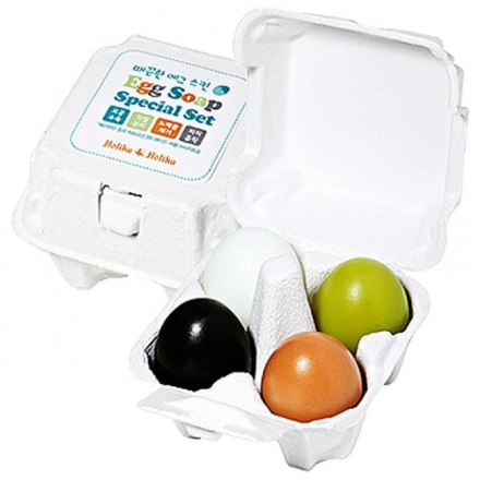 Мыло для умывания Holika Holika Egg Soap Special Set, 4 шт