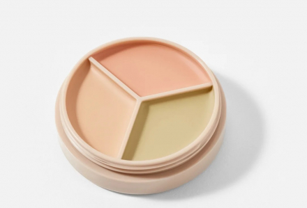 Консилер для лица трехцветный The Saem Cover Perfection Triple Pot Concealer 01 Correct Beige