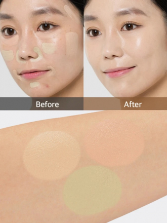 Консилер для лица трехцветный The Saem Cover Perfection Triple Pot Concealer 01 Correct Beige