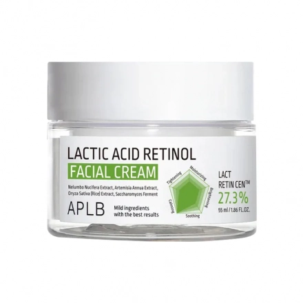 Крем для лица с молочной кислотой и ретинолом APLB Lactic Acid Retinol Facial Cream