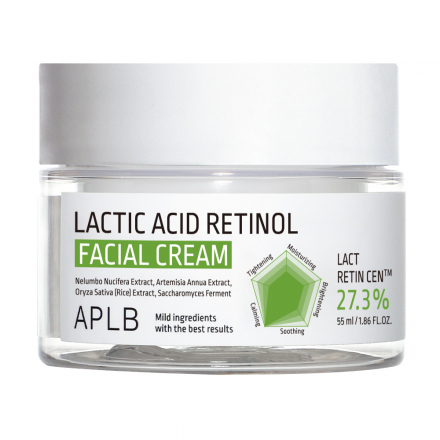 Крем для лица с молочной кислотой и ретинолом APLB Lactic Acid Retinol Facial Cream