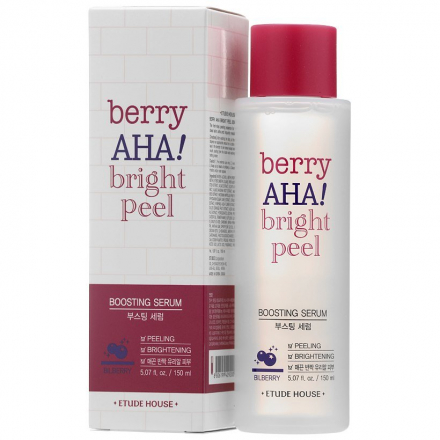 Сыворотка для лица очищающая с фруктовыми кислотами Etude House Berry Aha Bright Peel Boosting Serum