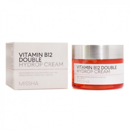 Крем для лица увлажняющий с витанином В12 MISSHA Vitamin B12 Double Hydrop Cream
