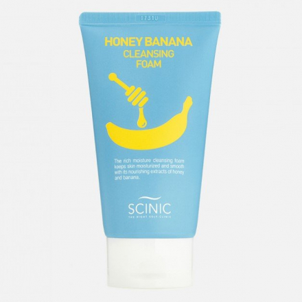 Пенка для лица питательная с экстрактом меда и банана SCINIC Honey Banana Cleansing Foam, 150 мл