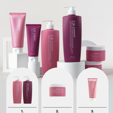 Маска для сухих и поврежденных волос регенерирующая Esthetic House CP-1 Keratin Intensive Fill-up Hair Mask