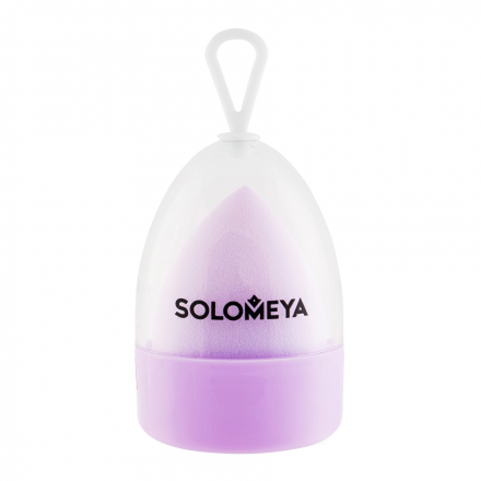 Спонж косметический большой, меняющий цвет Solomeya Color Changing Blending Sponge Purple-Pink