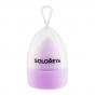 Спонж косметический большой, меняющий цвет Solomeya Color Changing Blending Sponge Purple-Pink