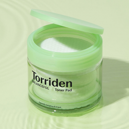 Пилинг-пэды гипоаллергенные с центеллой Torriden Balanceful Cica Toner Pad