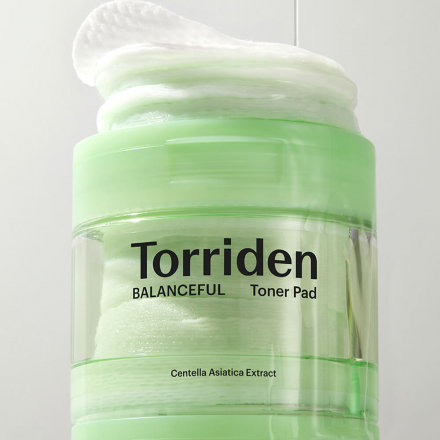 Пилинг-пэды гипоаллергенные с центеллой Torriden Balanceful Cica Toner Pad