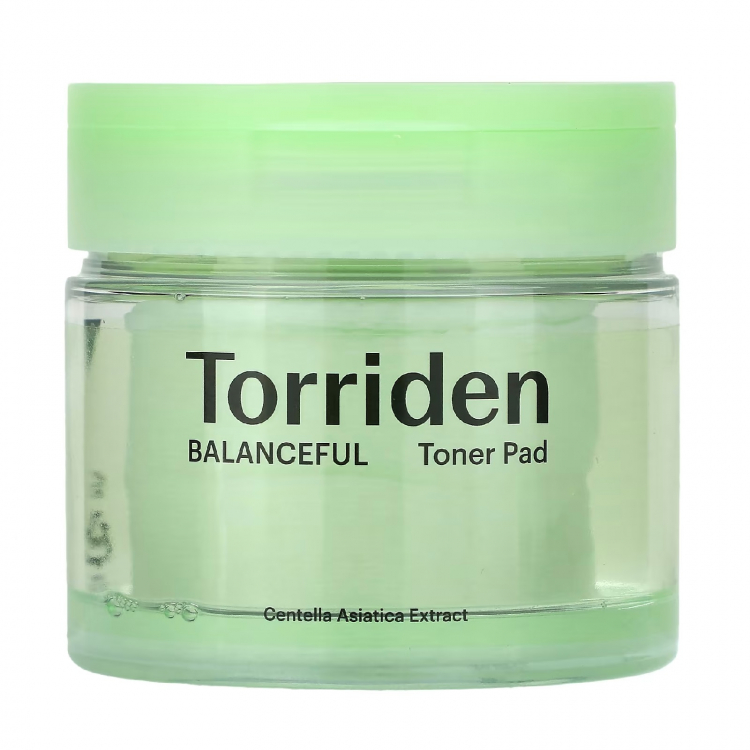 Пилинг-пэды гипоаллергенные с центеллой Torriden Balanceful Cica Toner Pad