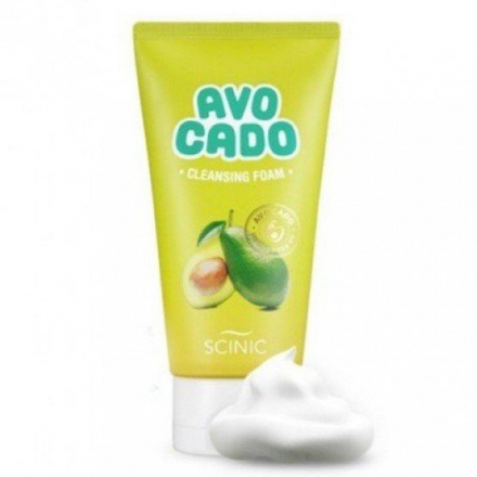 Пенка для лица питательная с экстрактом авокадо SCINIC Avocado Cleansing Foam