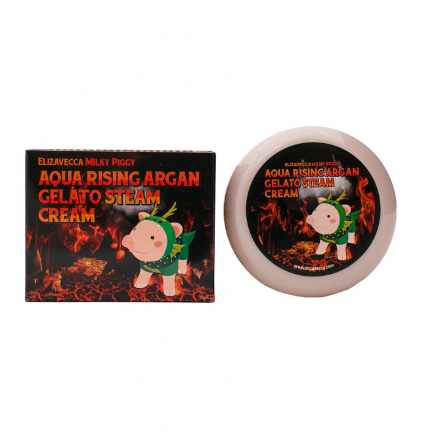 Крем для лица аргановое масло Elizavecca Aqua Rising Argan Gelato Steam Cream