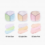 Матирующая пудра трёхцветная Wakemake Stay Fixer Multi Color Powder 01 Pale Clear
