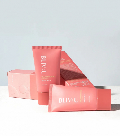 Солнцезащитный крем Bliv:U Collagen Bouncing Sunscreen SPF50+PA++++