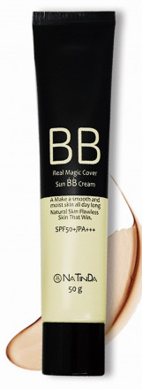 BB - крем солнцезащитный Natinda Real Magic Cover Sun BB Cream