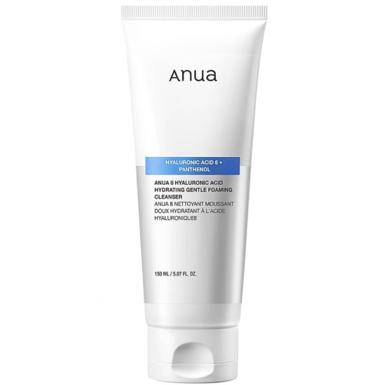 Пенка для умывания с гиалуроновой кислотой Anua Hydrating Gentle Foaming Cleanser