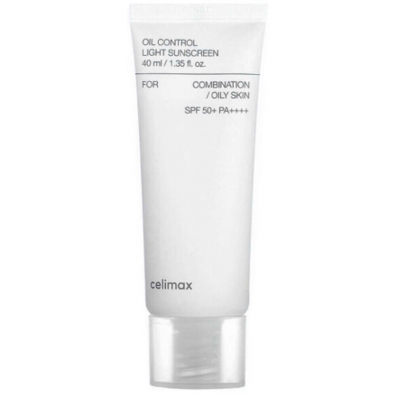 Солнцезащитный крем лёгкий себорегулирующий Celimax Oil Control Light Sunscreen SPF50+PA++++