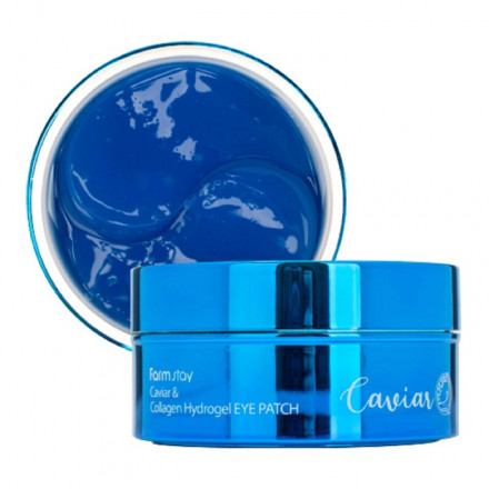  Патчи для глаз с икрой и коллагеном FarmStay Caviar &amp; Collagen Hydrogel Eye Patch