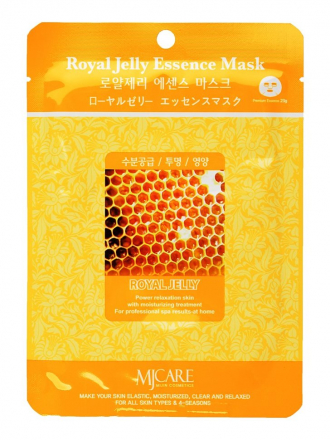 Маска тканевая для лица маточное молочко MJ CARE Royal Jelly Essence Mask