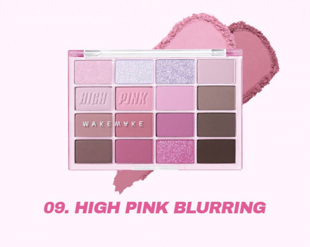 Палетка теней Wakemake Soft Blurring Eye Palette 09 High Pink Blurring