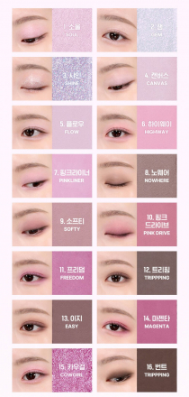 Палетка теней Wakemake Soft Blurring Eye Palette 09 High Pink Blurring