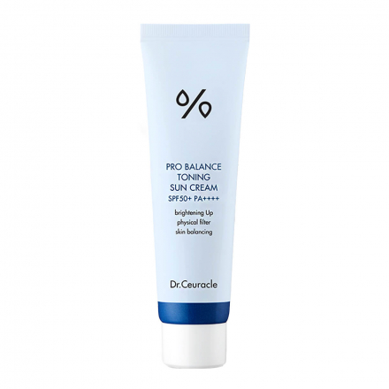 Солнцезащитный крем для лица Dr Ceuracle Pro-balance toning sun cream SPF 50+ PA ++++
