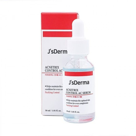 Сыворотка для лица с ниацинамидом и цинком JsDerma Acnetrix Control AC Serum