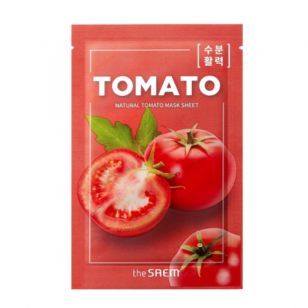 Маска тканевая с томатом The Saem Natural Tomato Mask Sheet