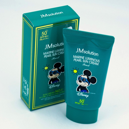 Солнцезащитный крем JMsolution Marine Luminous Pearl Sun Cream Mickey SPF50+ PA++++