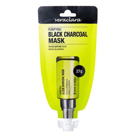 Маска-плёнка для лица угольная очищающая Veraclara Purifying Black Charcoal Mask