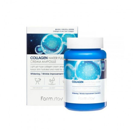  Крем ампульный для лица с коллагеном FarmStay Collagen Water Full Moist Cream Ampoule