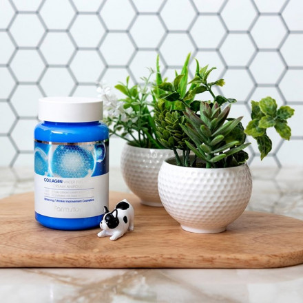  Крем ампульный для лица с коллагеном FarmStay Collagen Water Full Moist Cream Ampoule