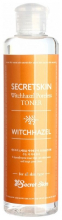 Тонер для лица с экстрактом гамамелиса SECRET SKIN Witchhazel Poreless Toner
