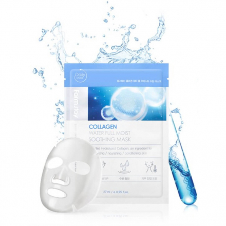  Тканевая маска увлажняющая с коллагеном FarmStay Collagen Water Full Moist Soothing Mask