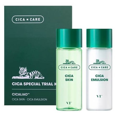 Набор миниатюр для лица с центеллой VT Cosmetics Cica Special Kit, тонер + эмульсия