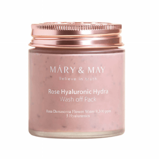 Маска глиняная для лица Mary&amp;May Rose Hyaluronic Hydra Glow Wash Off Pack