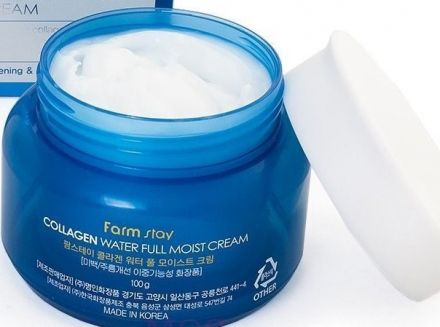 Крем для лица с гидролизованным коллагеном FarmStay Collagen Water Full Moist Cream