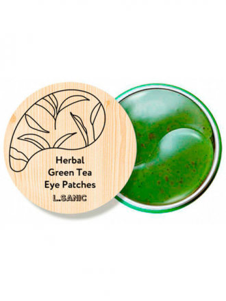 Патчи гидрогелевые для области вокруг глаз с экстрактом зеленого чая Herbal Green Tea Eye Patch