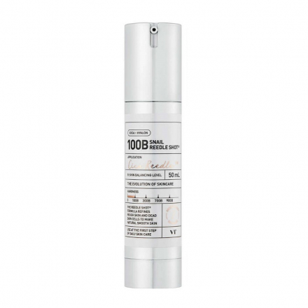 Бустер-сыворотка с микроиглами и муцином улитки VT Cosmetics Snail Reedle Shot 100B