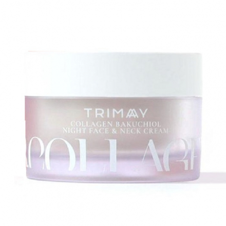 Ночной крем для лица и шеи Trimay Collagen Bakuchiol Night Face &amp; Neck Cream