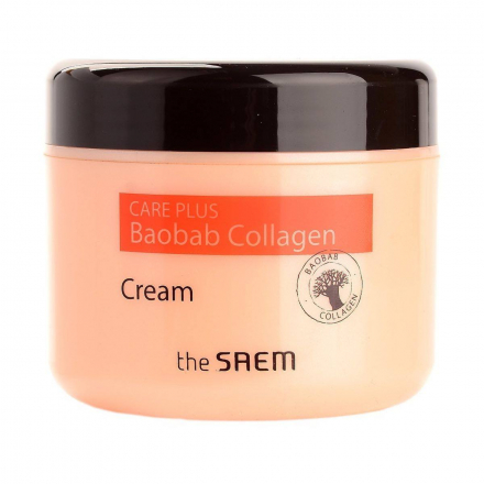 Крем для лица с коллагеном и баобабом The Saem Care Plus Baobab Collagen Cream