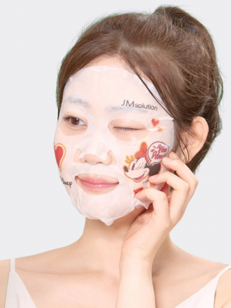 Тканевая маска для лица противовоспалительная JMsolution Disney Collection Selfie Barrier Tea Tree Mask
