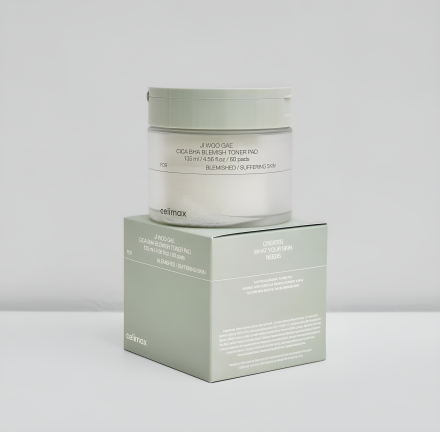 Пилинг-пэды противовоспалительные Celimax Ji Woo Gae Cica BHA Blemish Toner Pad
