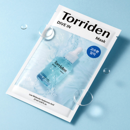 Тканевая маска для глубокого увлажнения Torriden Dive In Low Molecular Hyaluronic Acid Mask 