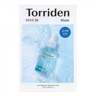 Тканевая маска для глубокого увлажнения Torriden Dive In Low Molecular Hyaluronic Acid Mask 