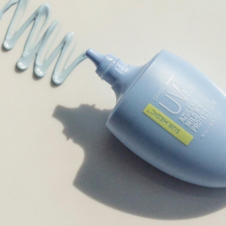 Солнцезащитный крем успокаивающий с азуленом Sur.Medic+ Azulene Mild 5.5 UV Protect Sun SPF 50 PA++++ 
