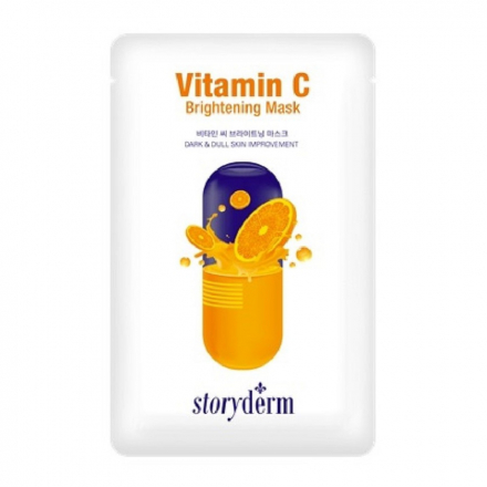Маска тканевая осветляющая с витамином С Storyderm Vitamin C Brightening Mask
