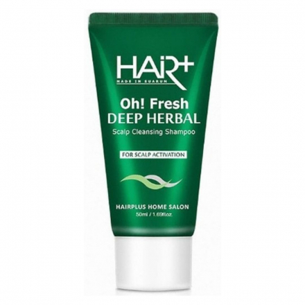 Шампунь освежающий с травами Hair Plus Oh! Fresh Deep Herbal Shampoo, миниатюра