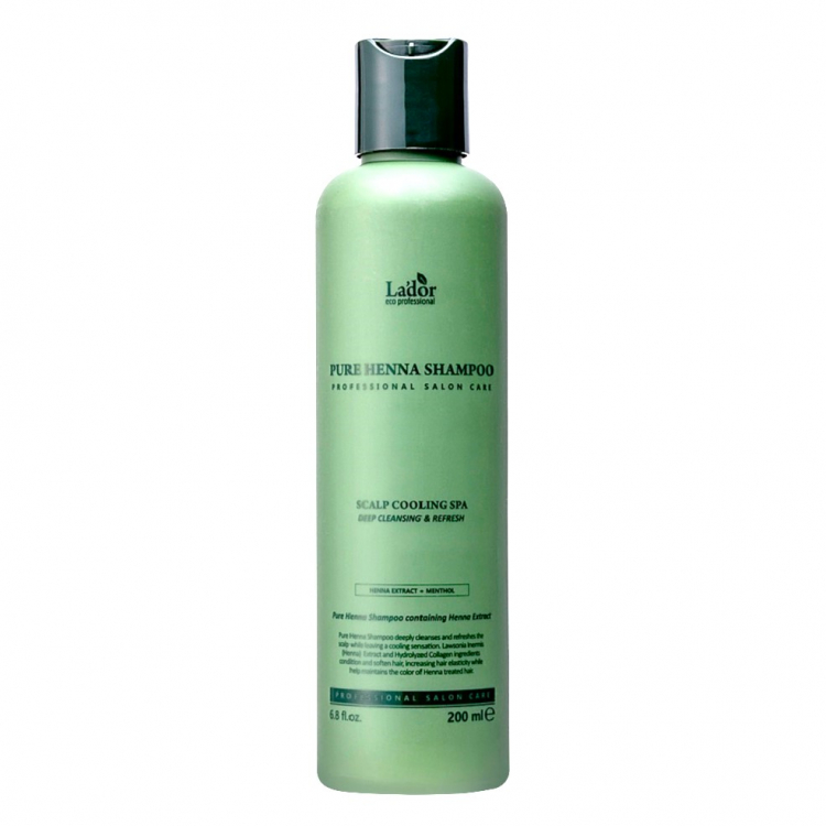 Шампунь с хной укрепляющий La'dor Pure Henna Shampoo